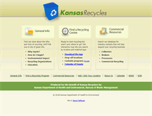 Tablet Screenshot of kansasrecycles.org